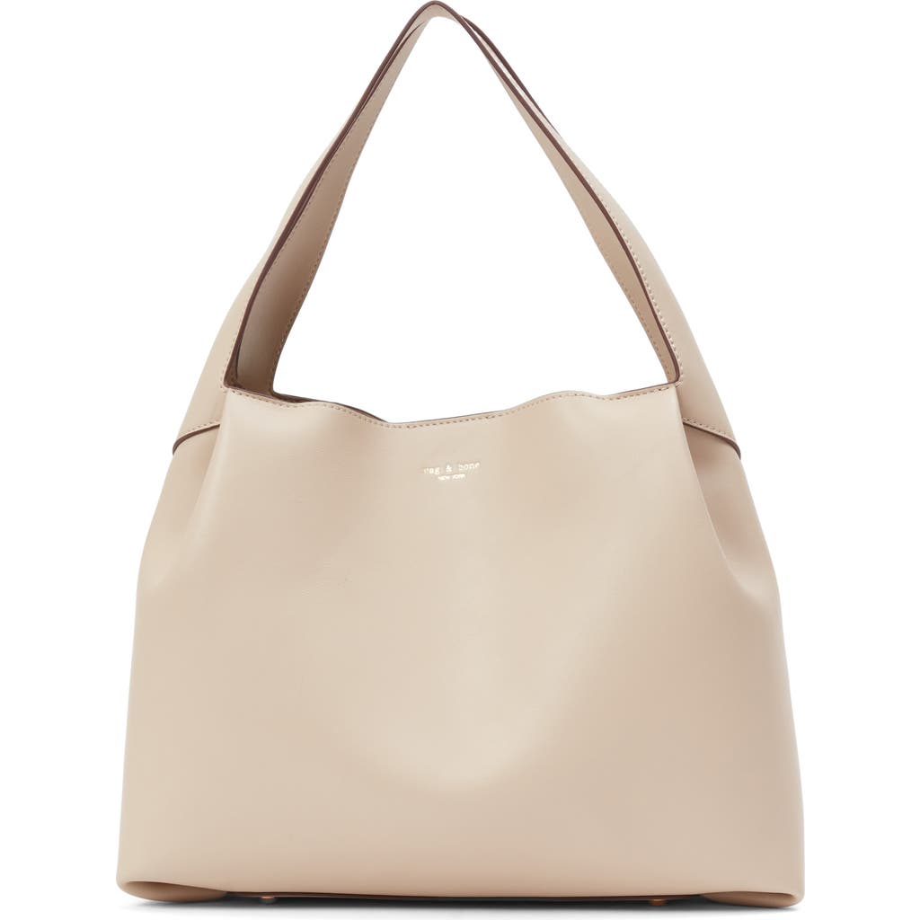 Rag & Bone Slade Leather Tote In Greige