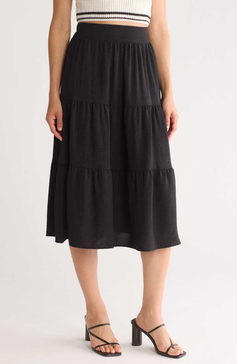 Renee C Tiered Midi Skirt, Main, color, 