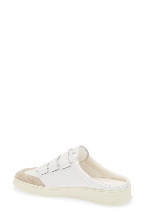 Veronica Beard Reagan Mixed Leather Triple-grip Mule Sneakers In Lily/eclipse