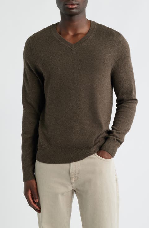 Cotton & Cashmere V-Neck Sweater