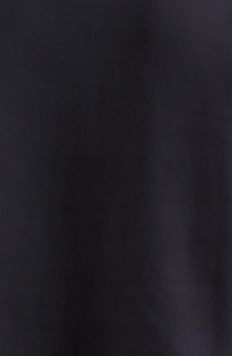 Jacquemus Le Camionneur Gros Grain Half Zip Fleece Sweatshirt, Alternate, color, Black