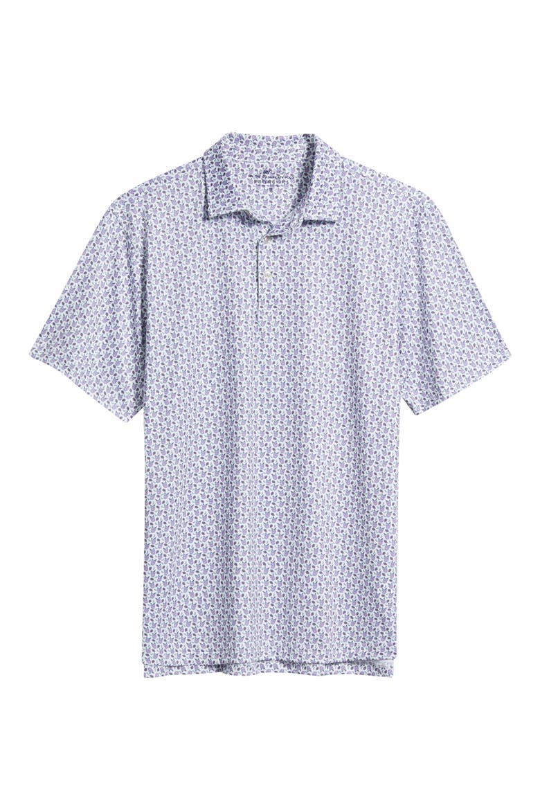 Golf Print Sankaty Performance Polo, Alternate, color, TEE COCKTAILS WHITE