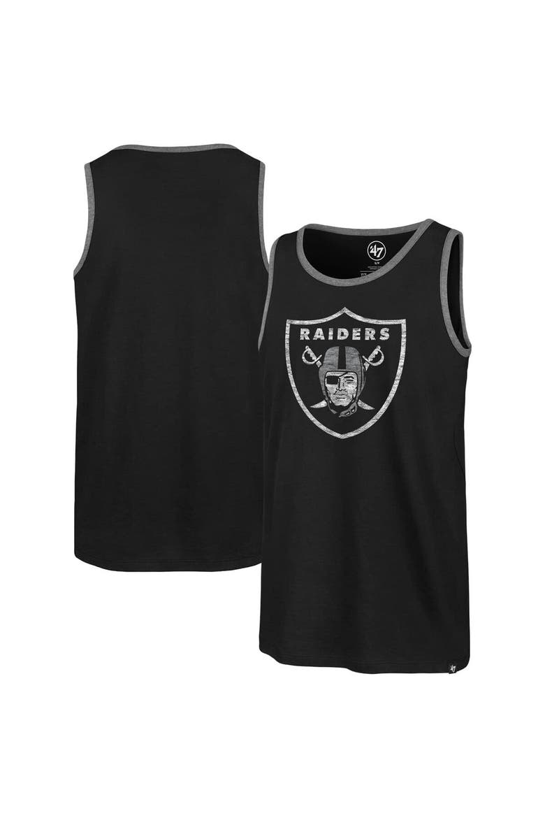 Men's '47  Black Las Vegas Raiders Premier Franklin Tank Top, Main, color, Black