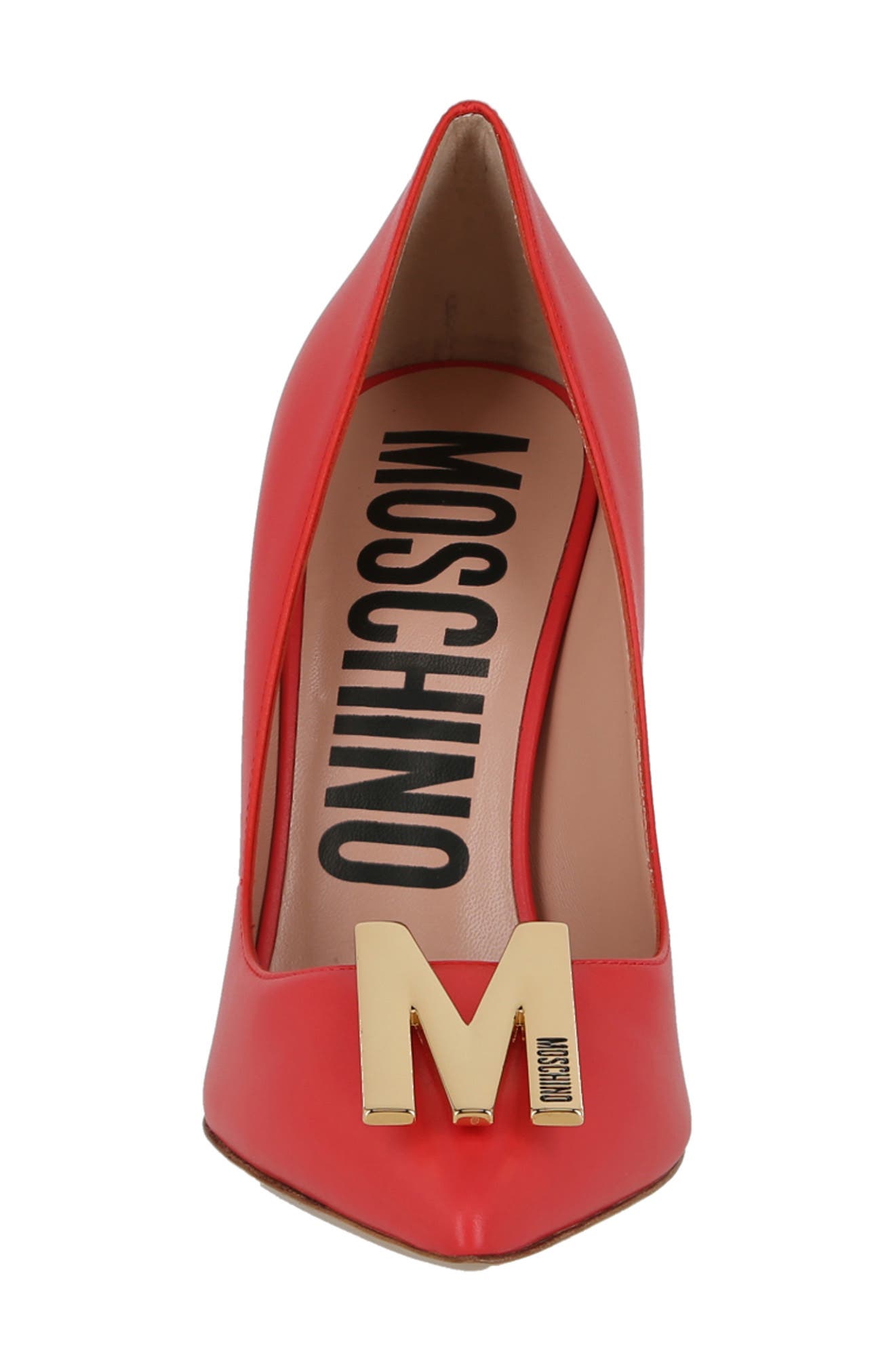 Moschino Logo Pump, Alternate, color, 