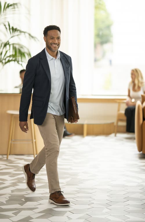 Florsheim Launch Plain Toe Derby In Cognac Multi