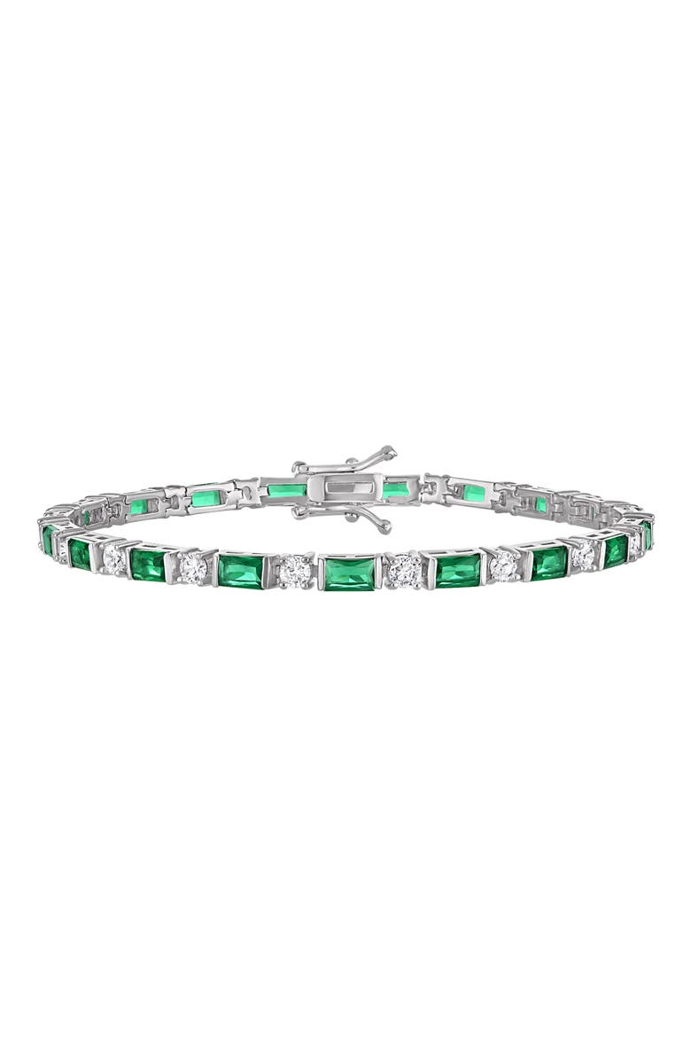 Cubic Zirconia Tennis Bracelet, Main, color, WHITE