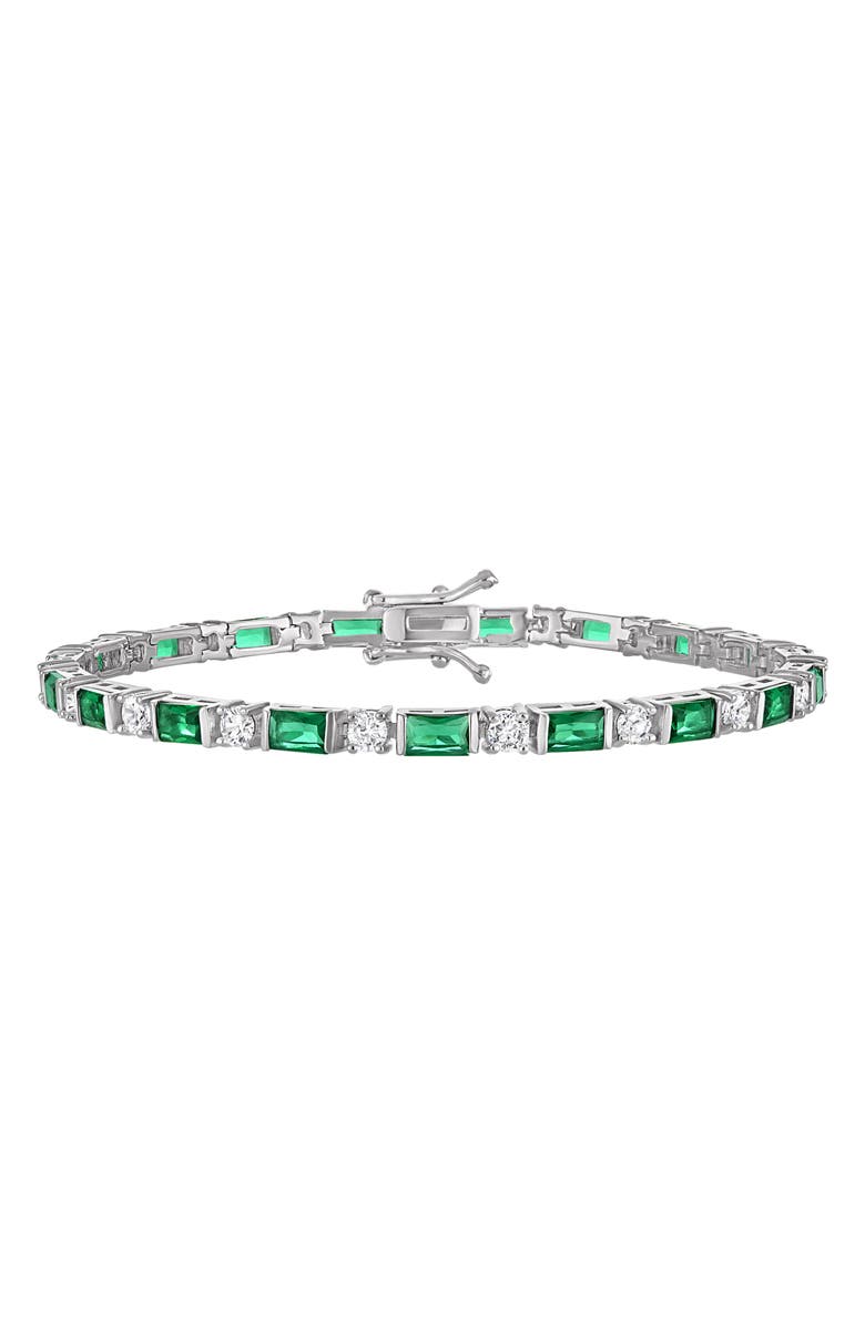 FZN Cubic Zirconia Tennis Bracelet, Main, color, White