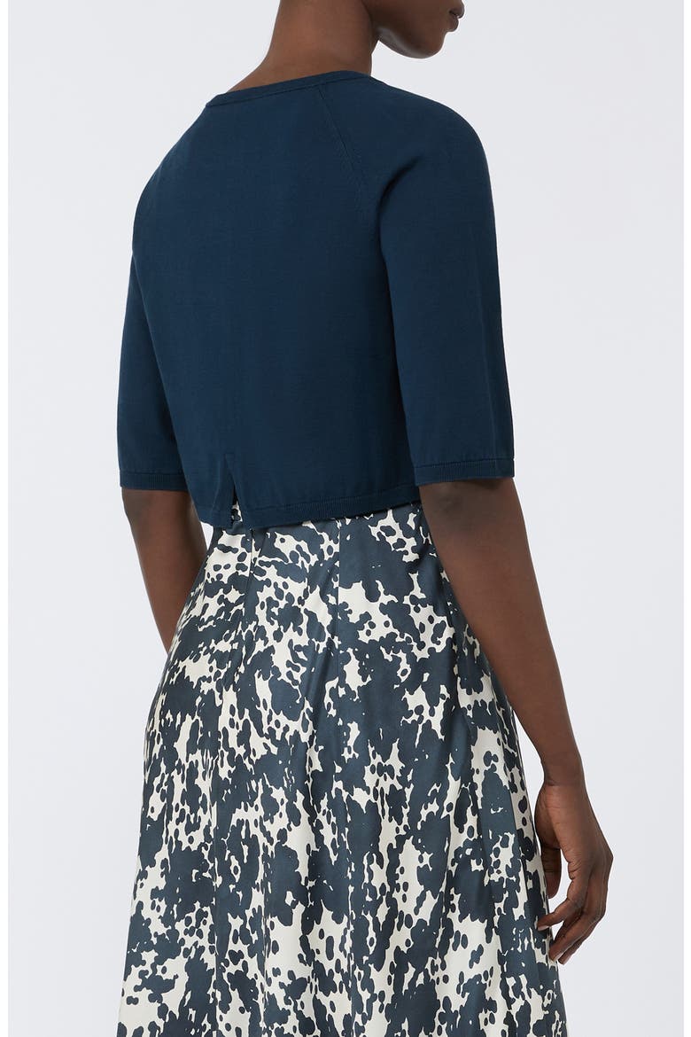 Pam Short Sleeve Cardigan, Alternate, color, ULTRAMARINE