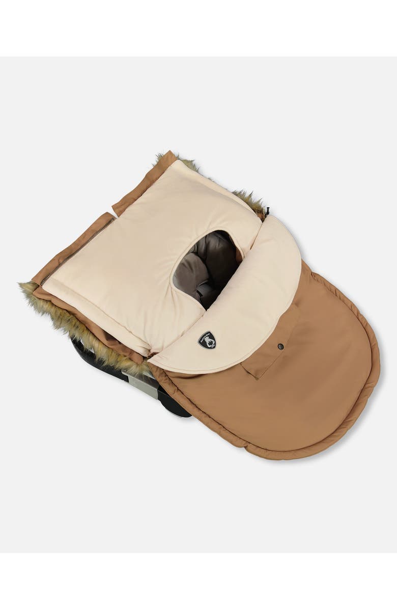 Deux par Deux Gender Inclusive Bunting Bag Designed for Car Seat and Stroller, Alternate, color, Chanterelle