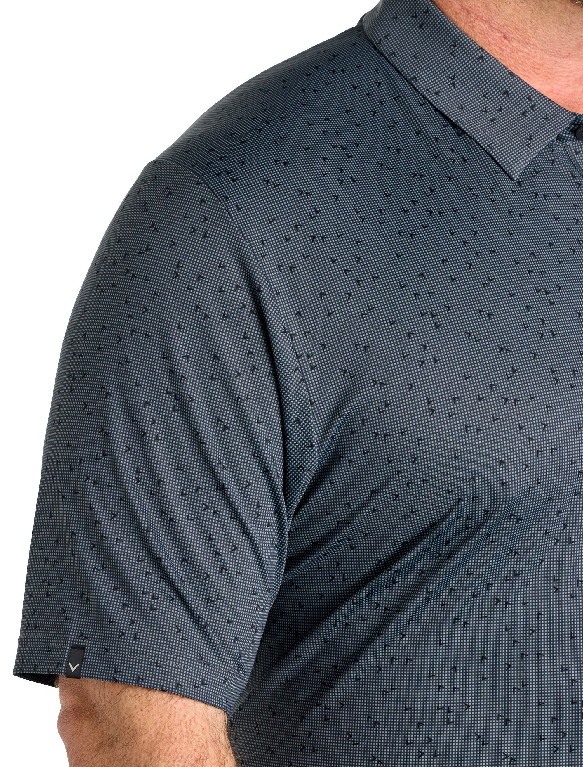 Big & Tall Chevron Gingham-Printed Performance Polo Shirt - image 2