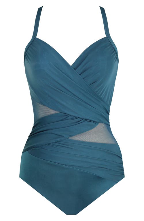 Miraclesuit Network Madero Crossover One-piece Swimsuit