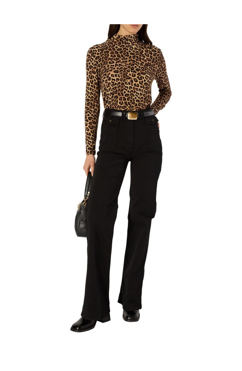 GERARD DAREL Anna Straight High-Waisted Jeans, Alternate, color, Black