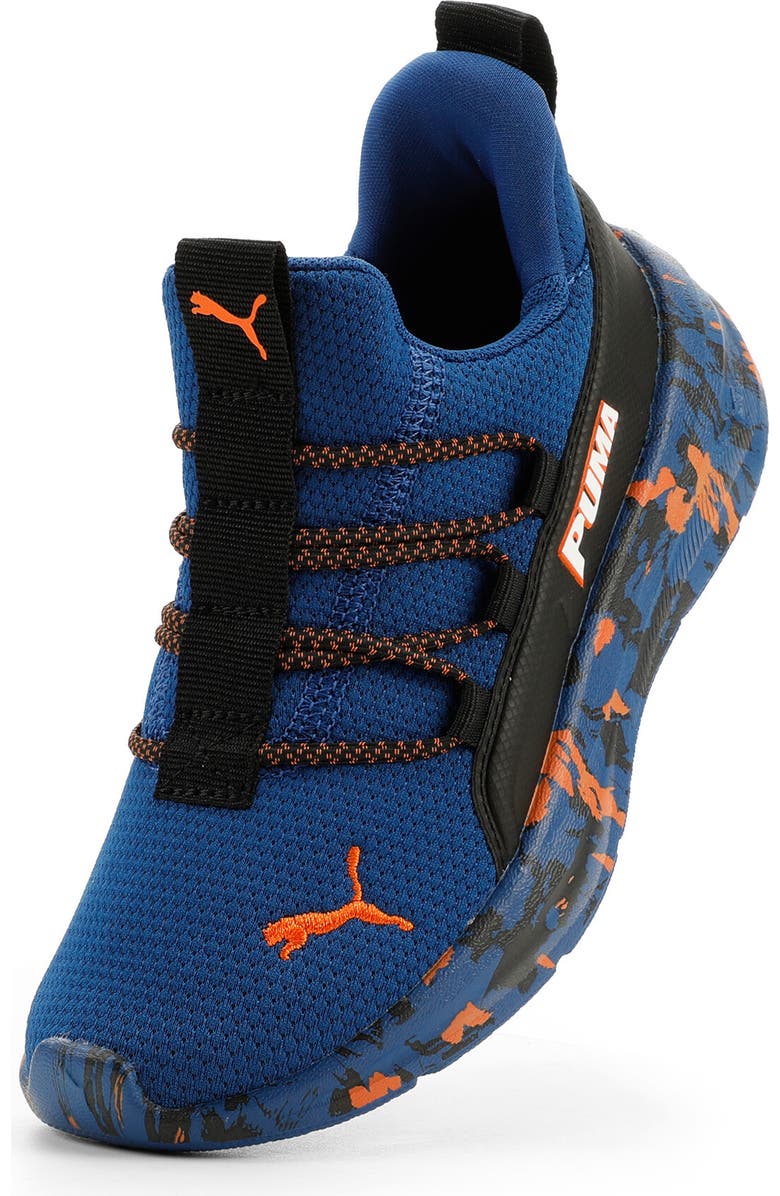 PUMA Kids' One4All 2.0 Easy-On Running Sneaker, Alternate, color, Clyde Royal/ Rickie Orange