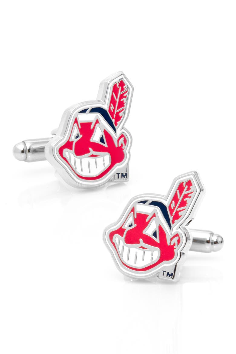 Cleveland Cuff Links, Main, color, RED