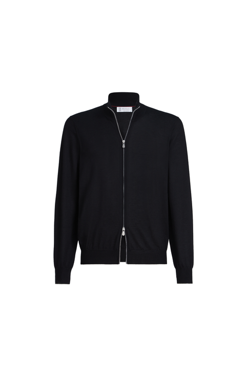 Cashmere and silk cardigan