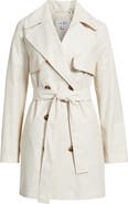 Via Spiga Water Resistant Cotton Blend Trench Coat