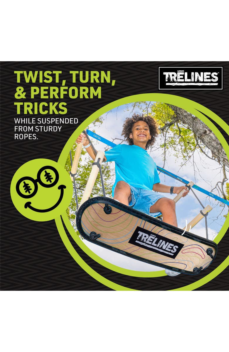Trelines Treboard Surfin Swing, Skateboard Swing Deck, Adults & Kids 5+, Alternate, color, Multicolored