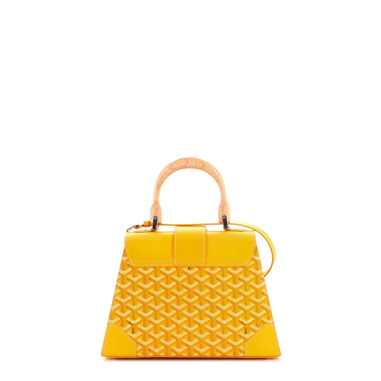 Saigon Top Handle Bag Coated Canvas with Leather PM, Alternate, color, Yellow