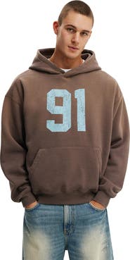 Cotton On Men's Box Fit Graphic Hoodie