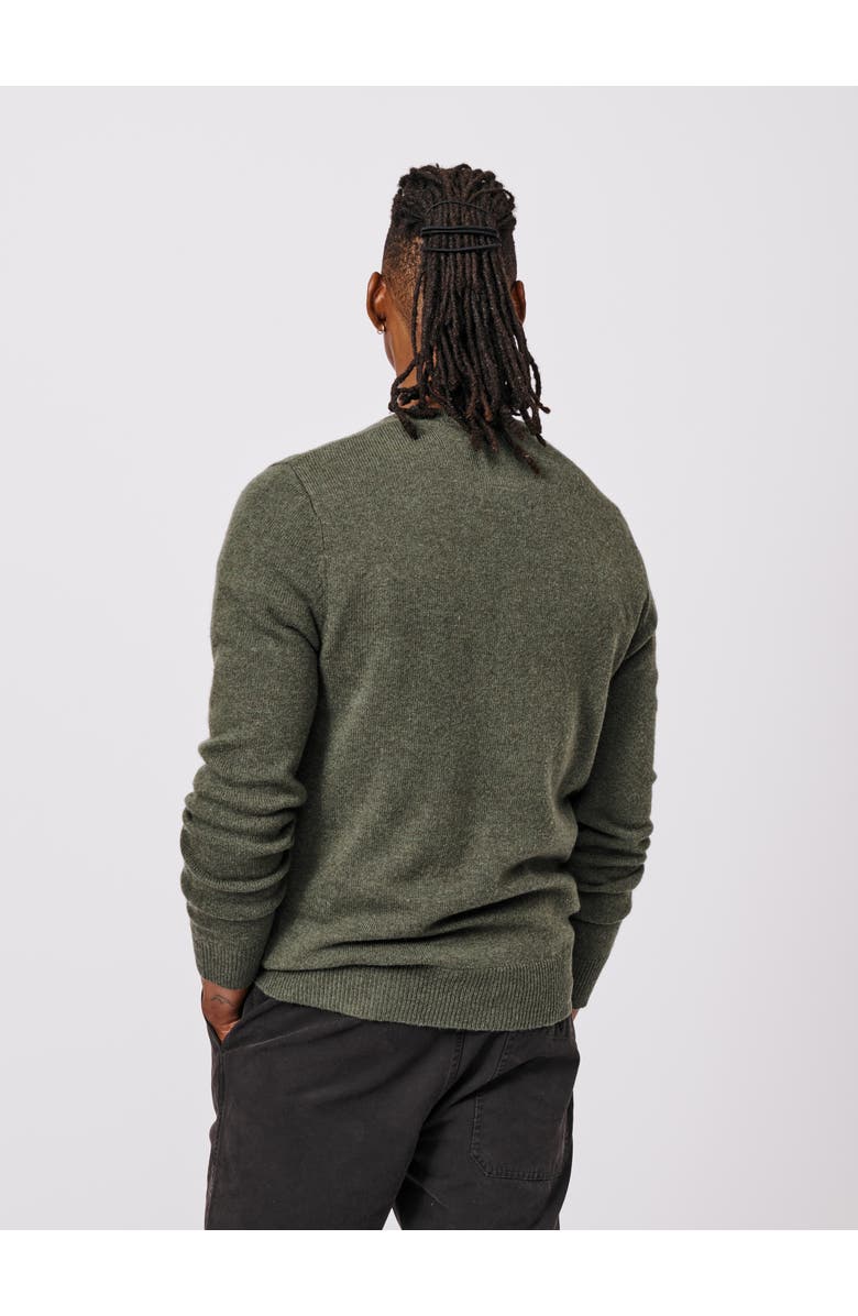 Aubin Westbourne Crew Neck Sweater, Alternate, color, Dark Khaki