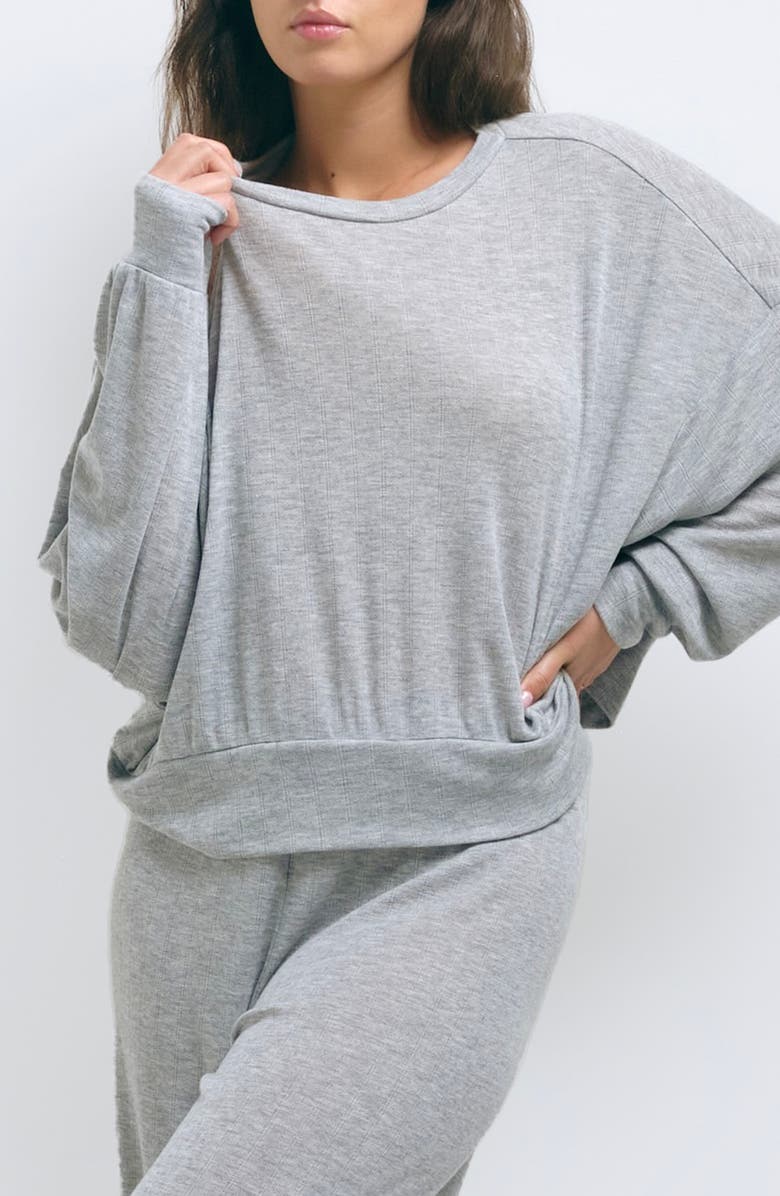 Andine Taia Antibes Pointelle Sweatshirt, Main, color, 