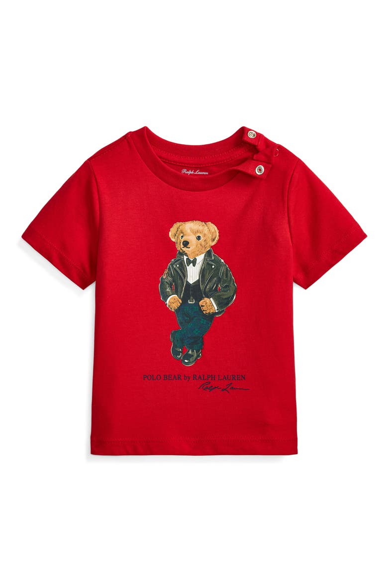 Polo Bear Graphic T-Shirt, Main, color, RL2000 RED