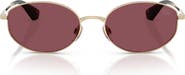Burberry 55mm Polarized Oval Sunglasses