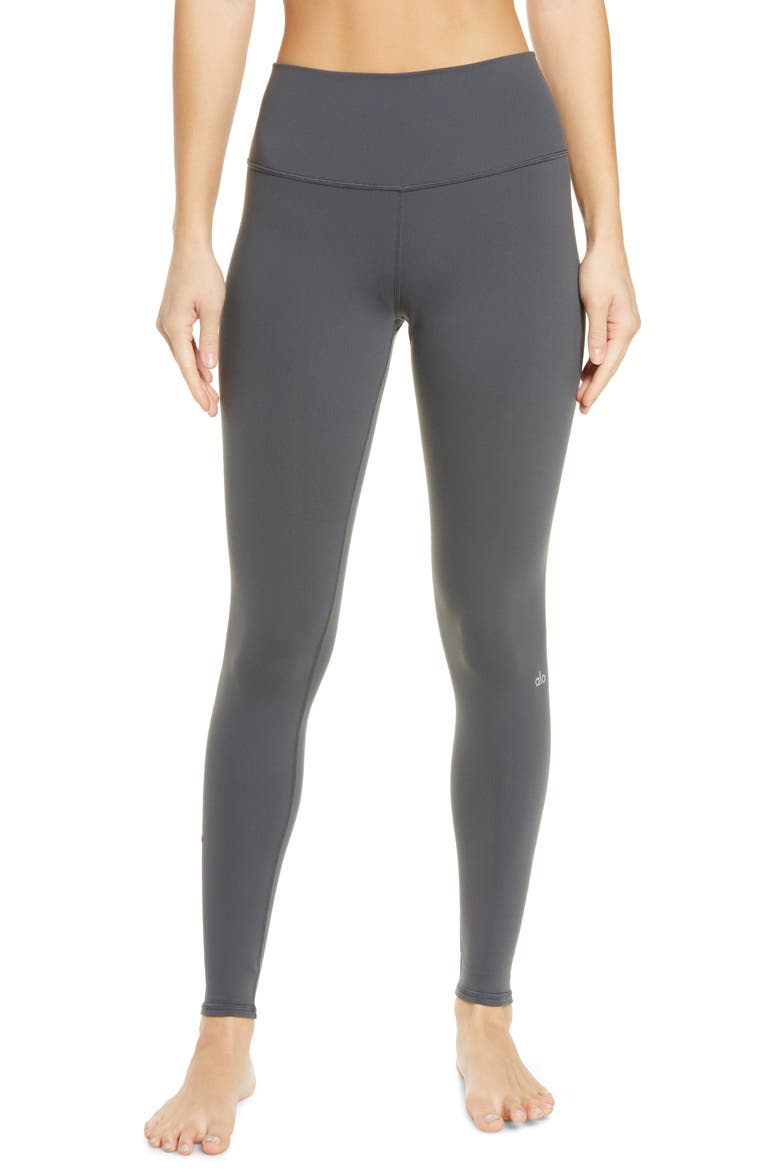 alo ダークグレー ヨガパンツ XXS Airbrush High Waist Leggings (Women) | Nordstrom