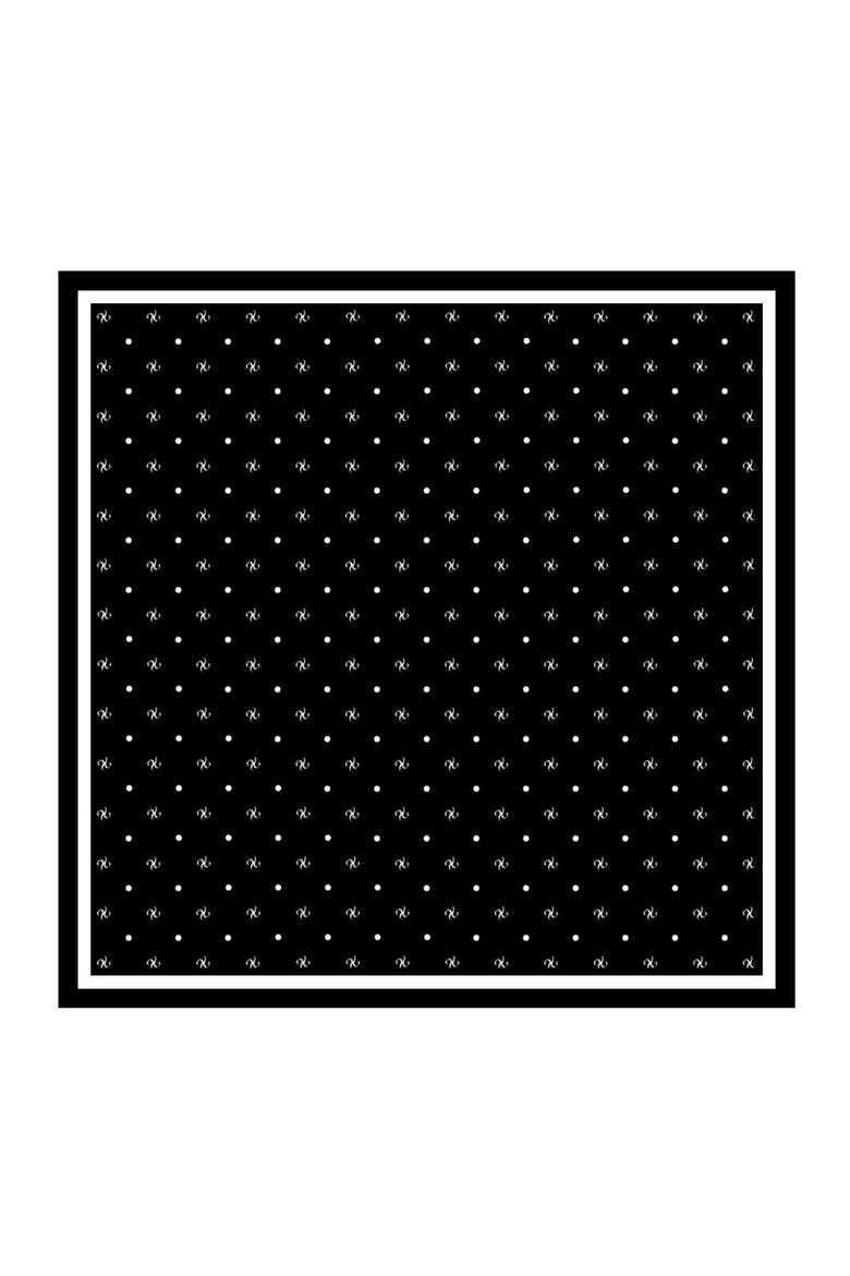 Pure Silk Impression Square Scarf, Main, color, BLACK