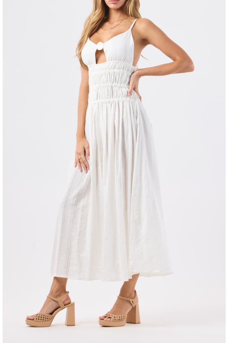 Faith Maxi Dress, Alternate, color, OFF WHITE