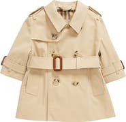 Burberry Girls' Gabardine Trench Coat
