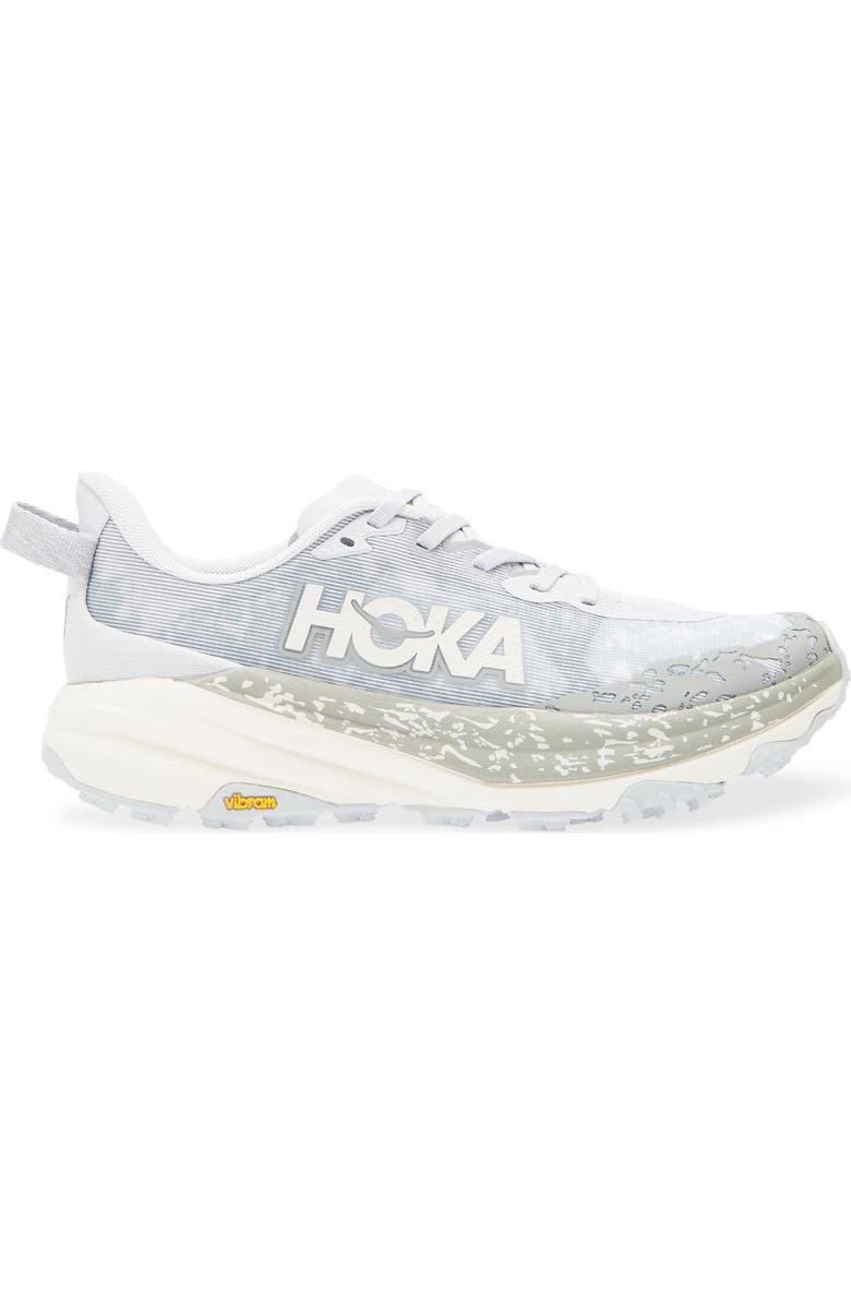 HOKA Speedgoat 6 Trail Running Shoe, Alternate, color, Cosmic Grey / Alabaster