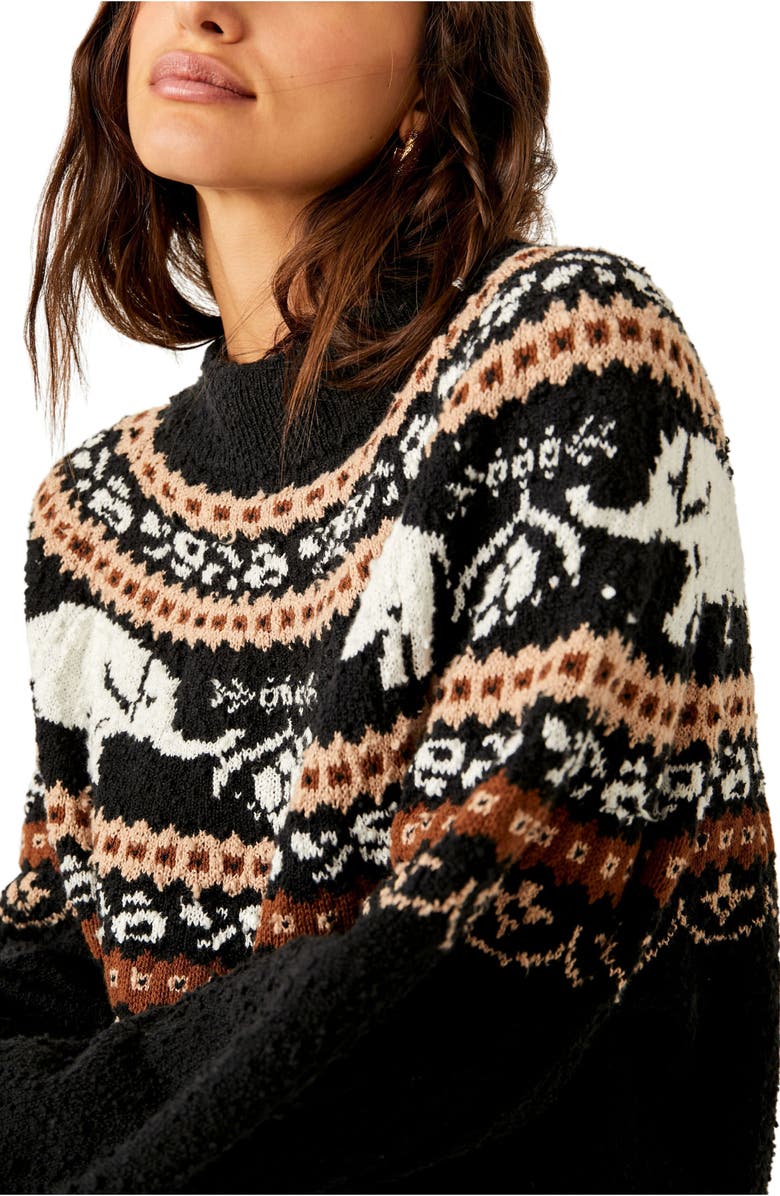 Free People Nellie Fair Isle Sweater, Alternate, color,