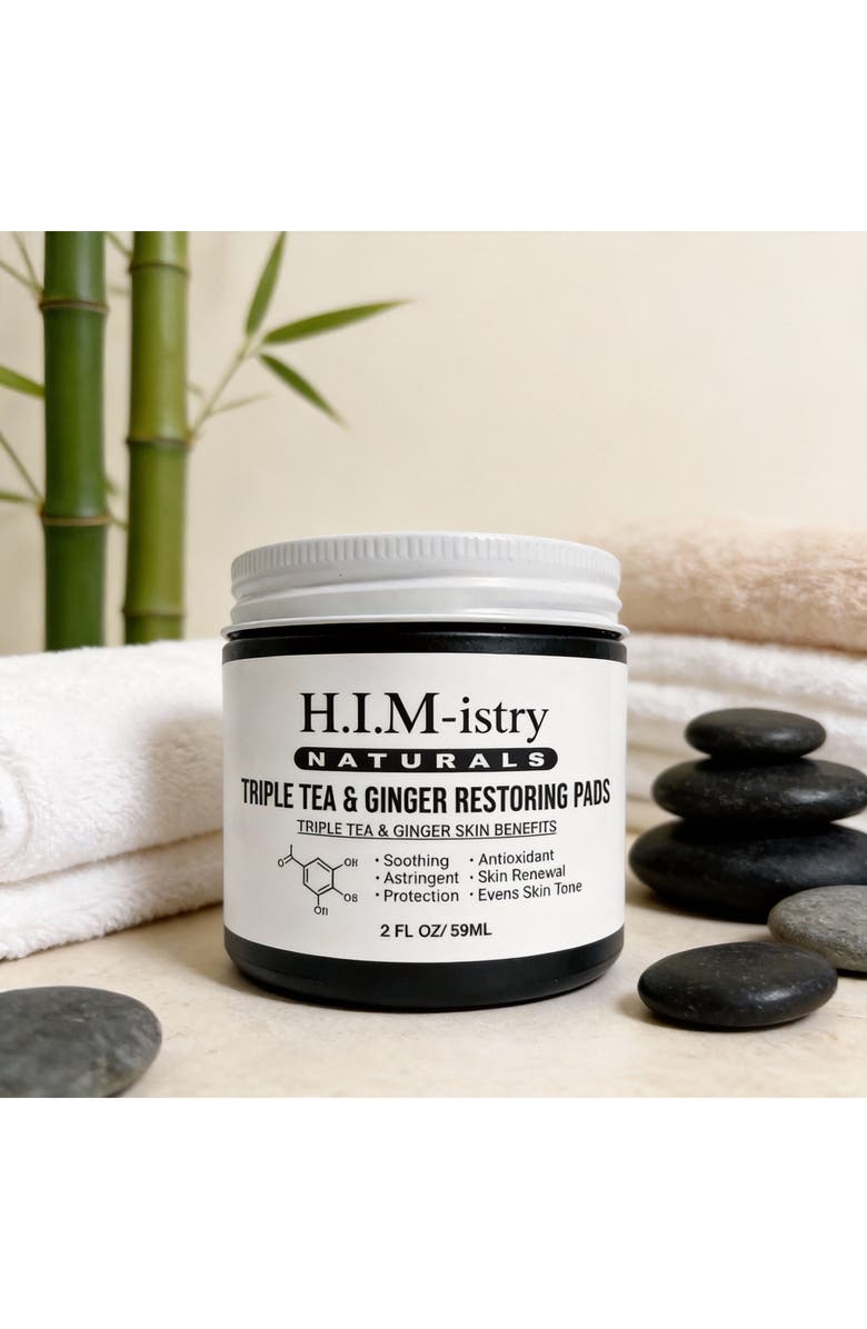 HIMistry Naturals Triple Tea Ginger Toner Pads, Alternate, color, 