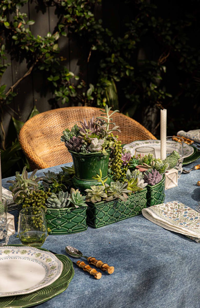 Juliska Berry & Thread Petite Parterre Vase, Alternate, color, Basil