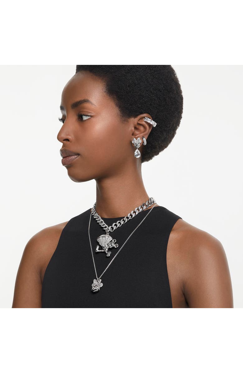 Swarovski x Disney<sup>®</sup> 100 Minnie Mouse Pendant Necklace, Alternate, color, 