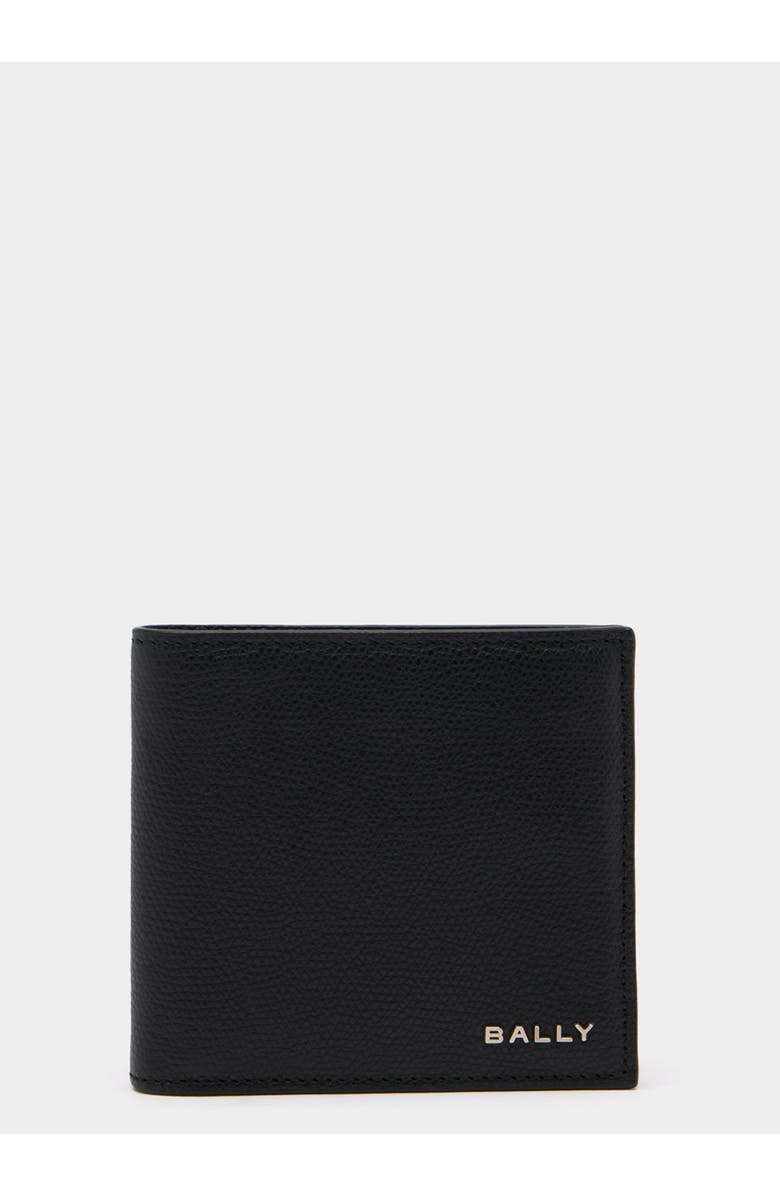 Bally Essential Wallet in Grained Leather, Main, color, Black+Palladio