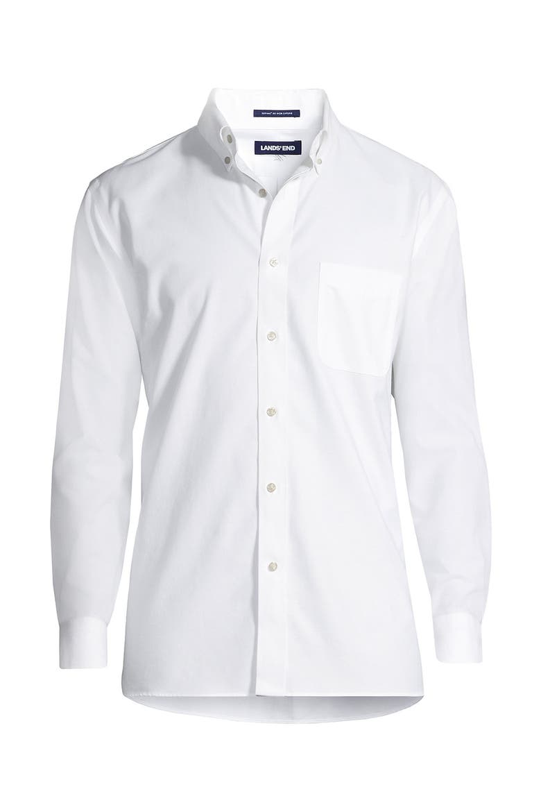 No Iron Supima Oxford Dress Shirt, Alternate, color, White