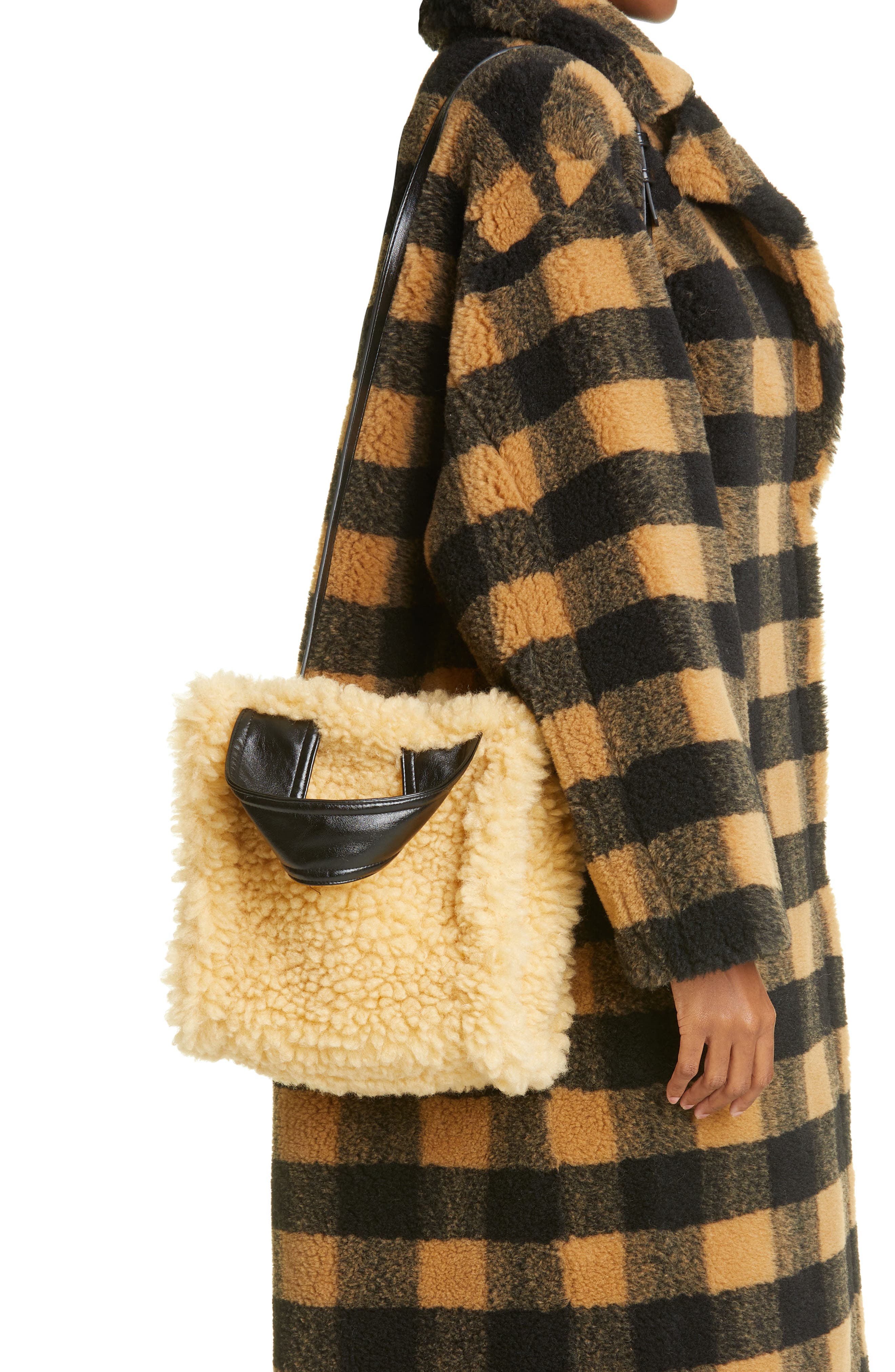 Stand Studio Lucille Faux Fur Tote Bag, Alternate, color, 