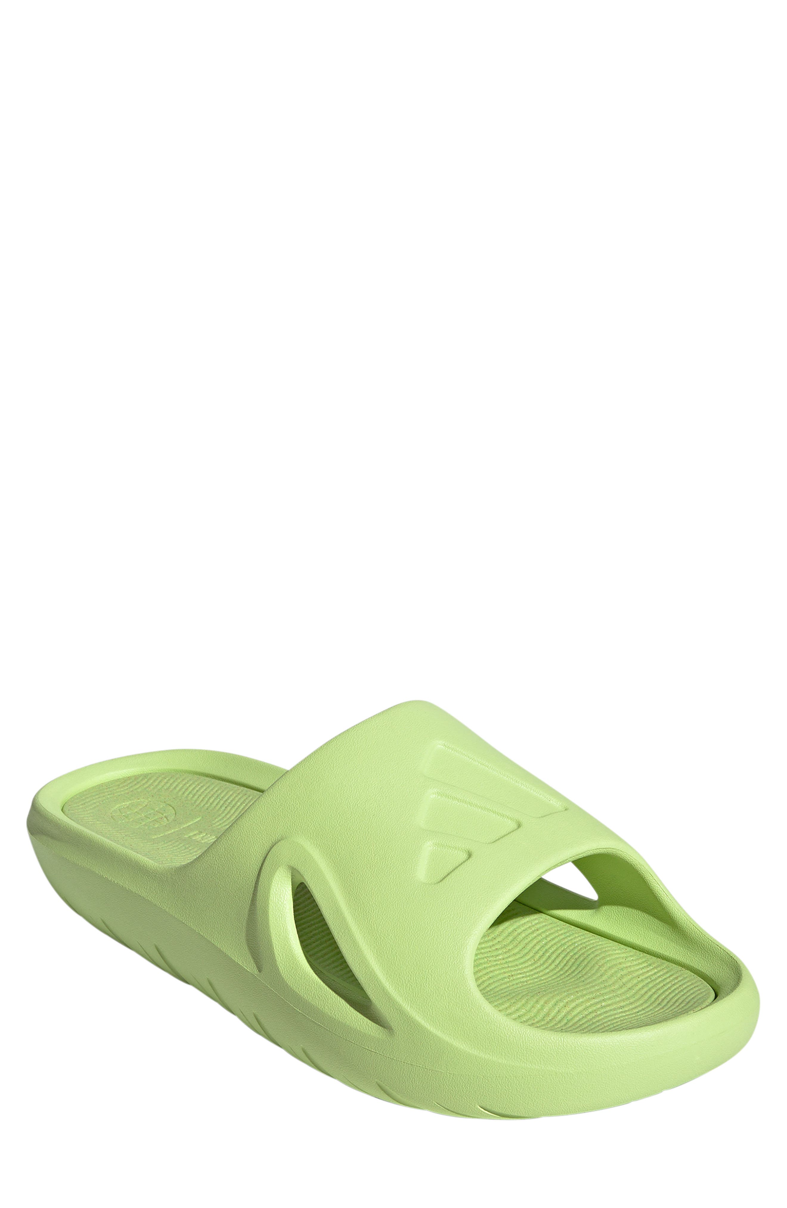 Adicane Slide Sandal, Main, color, LIME/ LIME/ LIME