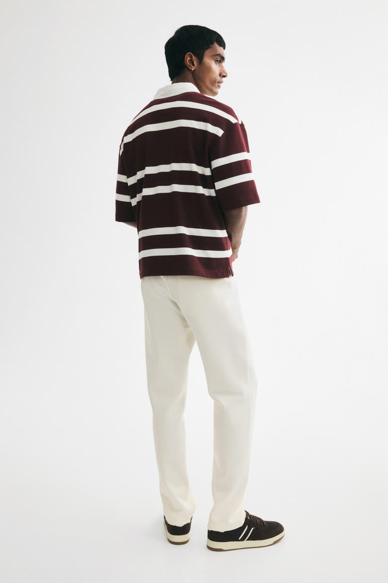 Regular-fit Interlock Crease-front Joggers, Alternate, color, Cream