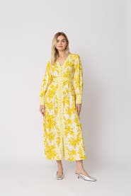 RAISHMA Aaliyah Yellow Cotton Dress