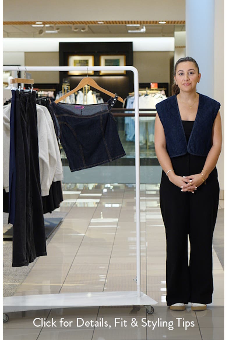 Keira Denim One-Shoulder Top video