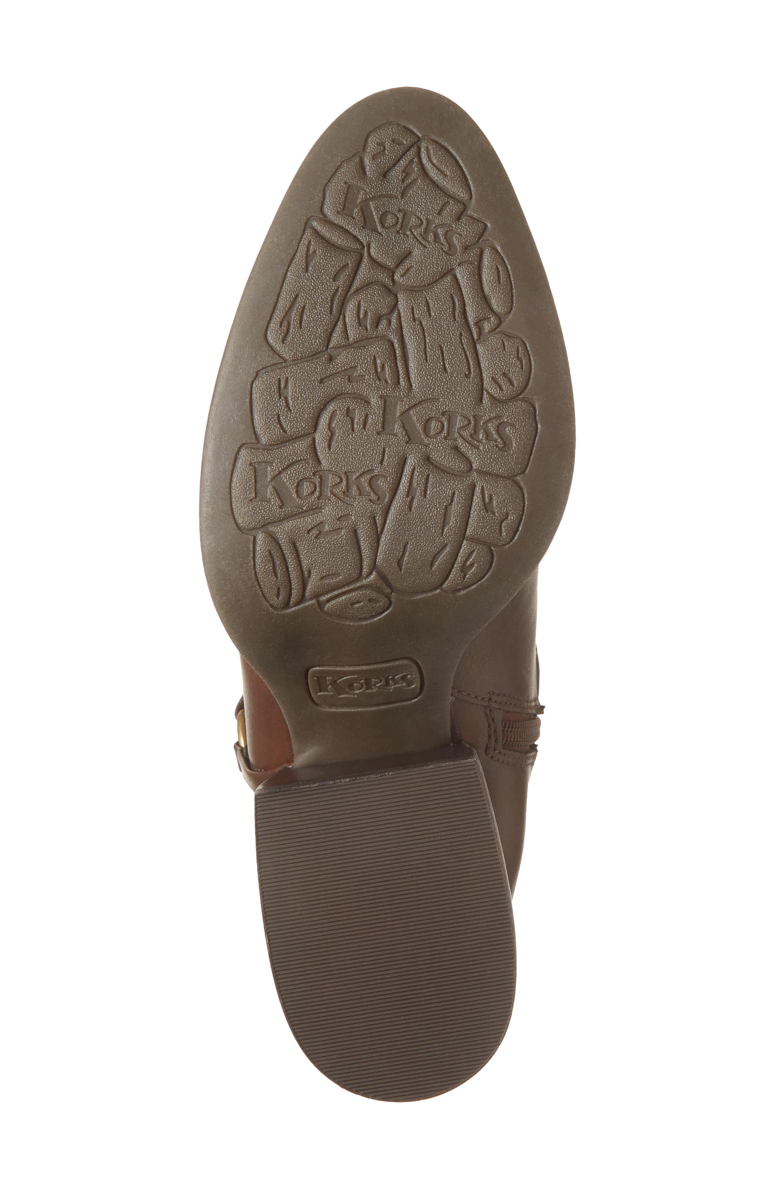 KORKS Selena Block Heel Harness Boot, Alternate, color, Brown
