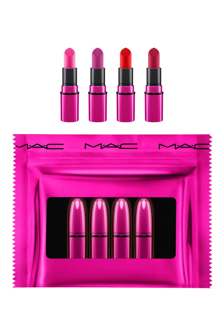 MAC Shiny Pretty Things Bright Mini Lipstick Kit, Main, color, NO COLOR