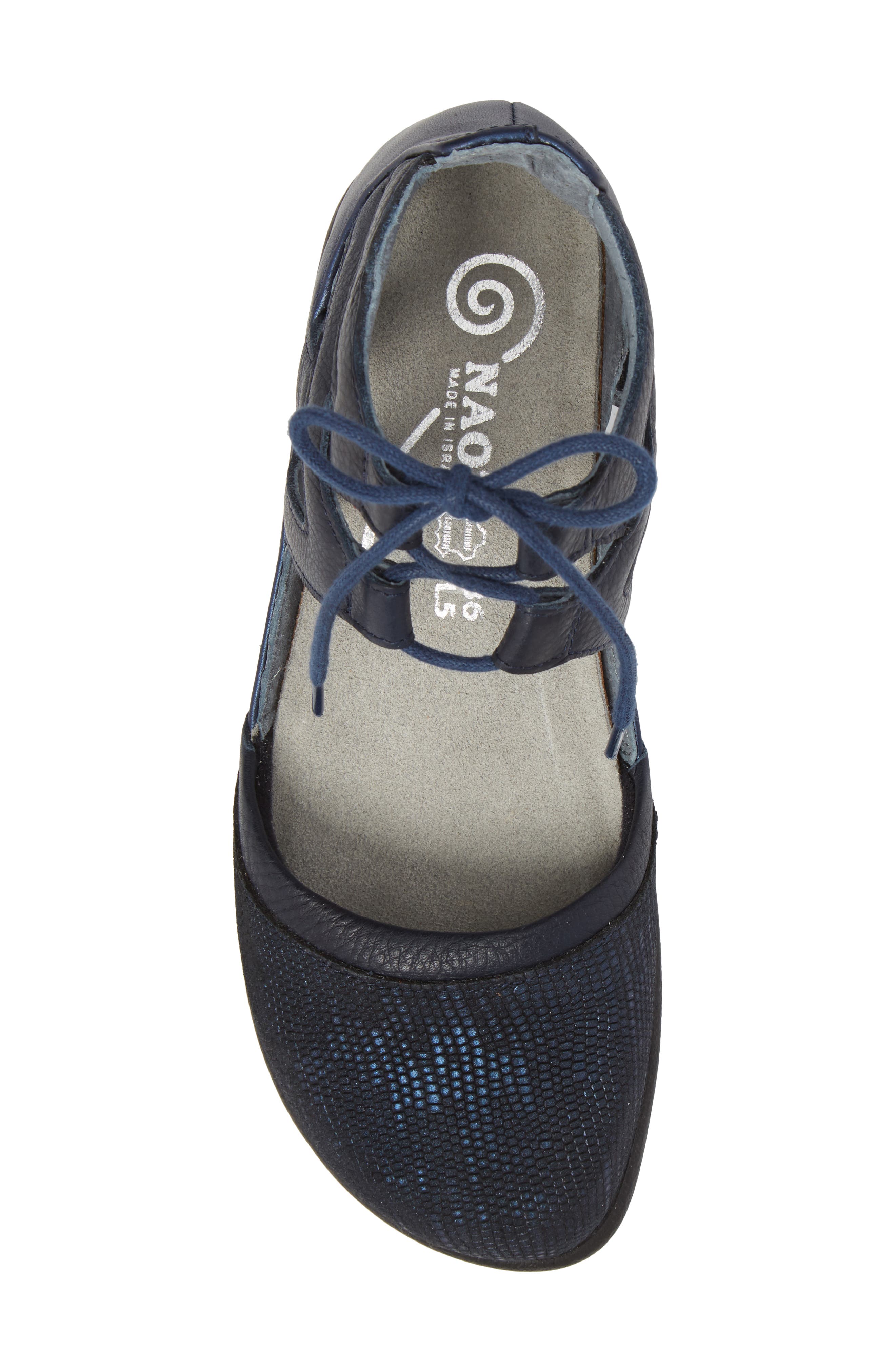 Kata Lace-Up Sandal, Alternate, color, NAVY REPTILE LEATHER