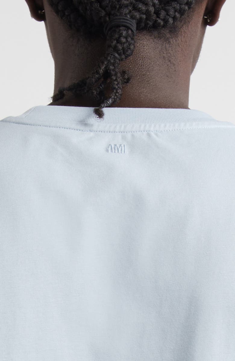 AMI PARIS Ami de Coeur Cotton T-Shirt, Alternate, color, Sky