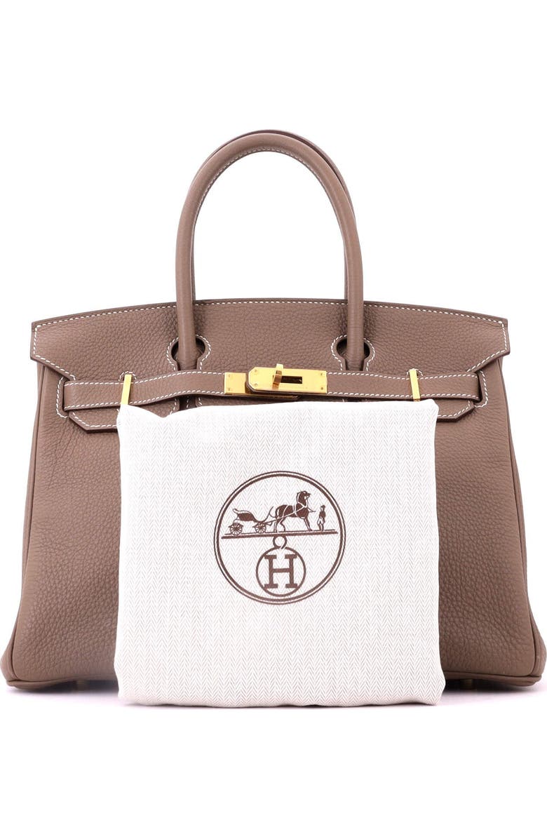 Pre-Owned Hermes Birkin Handbag Grey Togo with Gold Hardware 30, Alternate, color, Etoupe