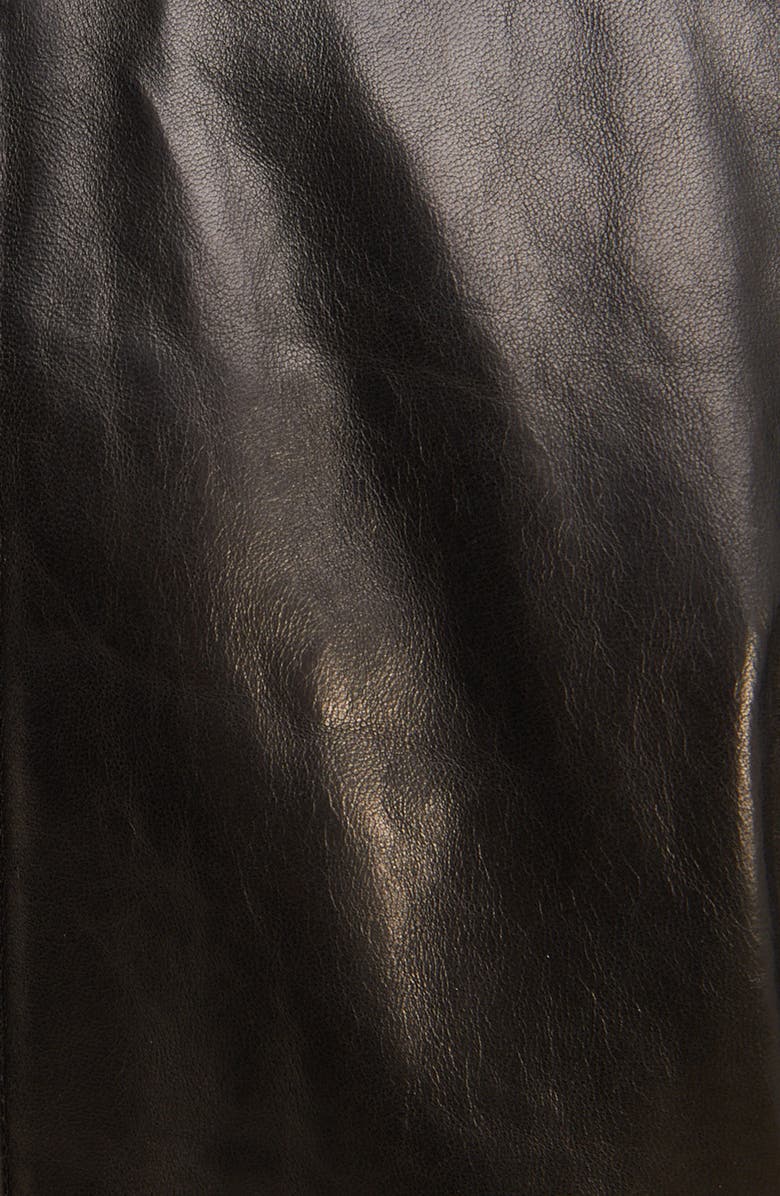 Dries Van Noten Lazan Belted Leather Shirt Jacket, Alternate, color, 