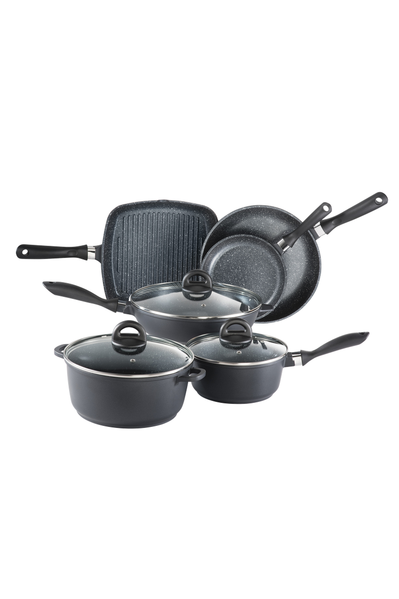 STONE™ 9-Piece Cookware Set, Alternate, color, BLACK